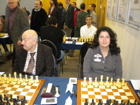 Victor Korchnoi y M�nica Calzetta